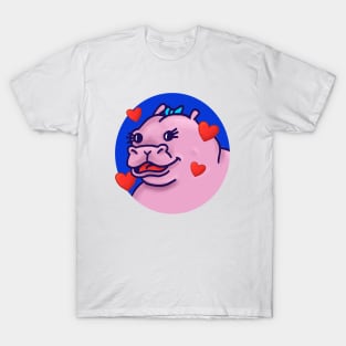 Cutest hippo in love T-Shirt